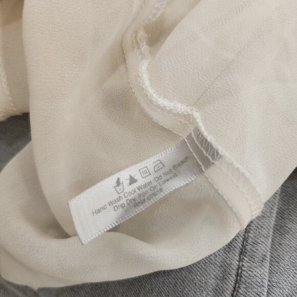 Flora Nikrooz Romantic Ethereal Long Ivory Lace Nightgown Small Anthropologie - Picture 9 of 12